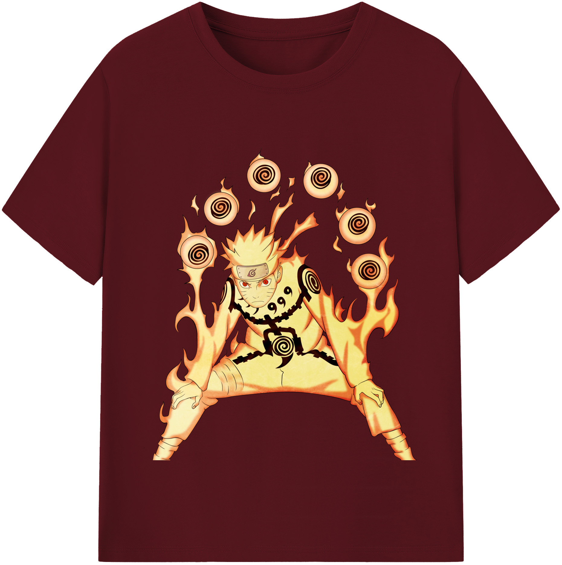 （画像用） NARUTO -ナルト- うずまき ナルト Uzumaki Naruto 綿100％半袖Tシャツ（フロントプリント）